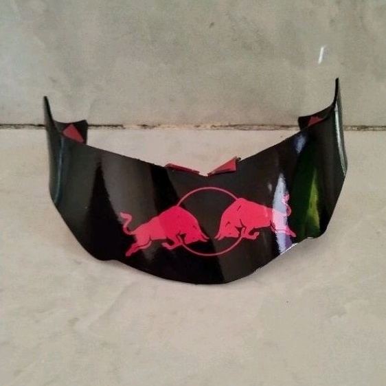 spoiler helm KYT r10 motif red bull merah