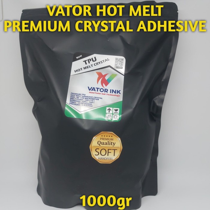 

Terlaris Vator Hot Melt Tpu Premium Crystal Adhesive 1000Gr Strong Bond Dtf