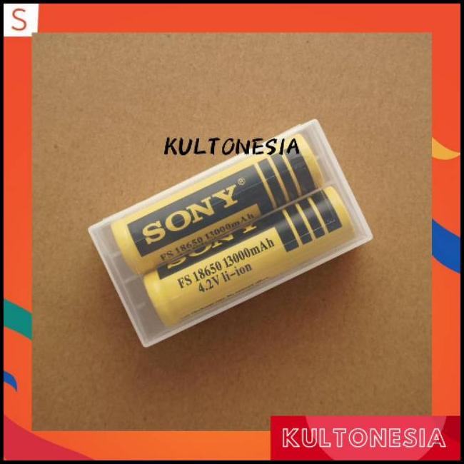 2PCS BATERAI CAS 18650 SONY 13000 MAH BATERAI VAPE, SENTER DLL