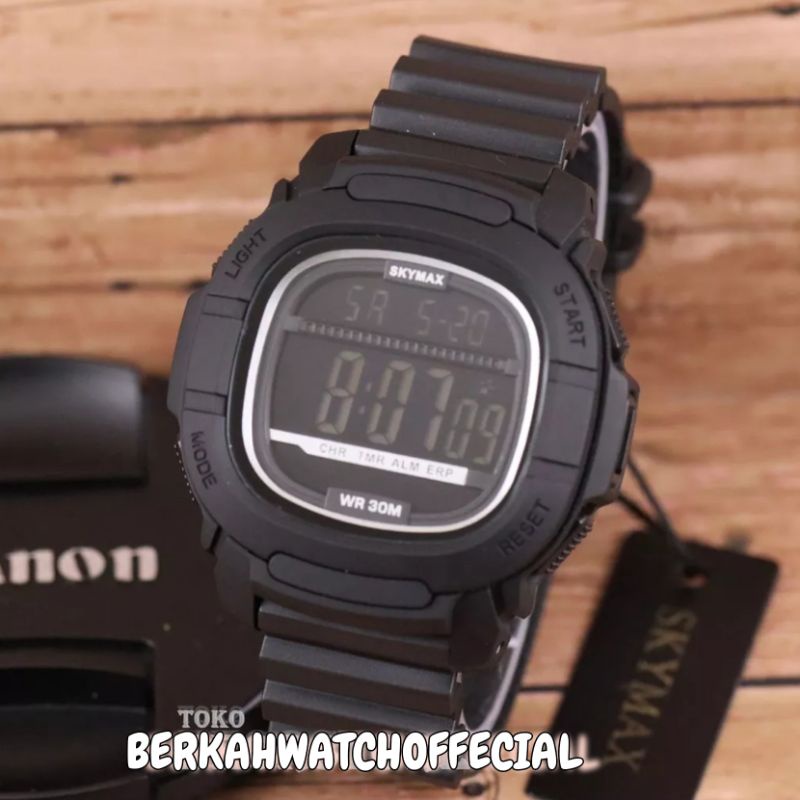 Jam tangan digital pria sport Original Skymax Waterproof Bisa Dibawa Renang