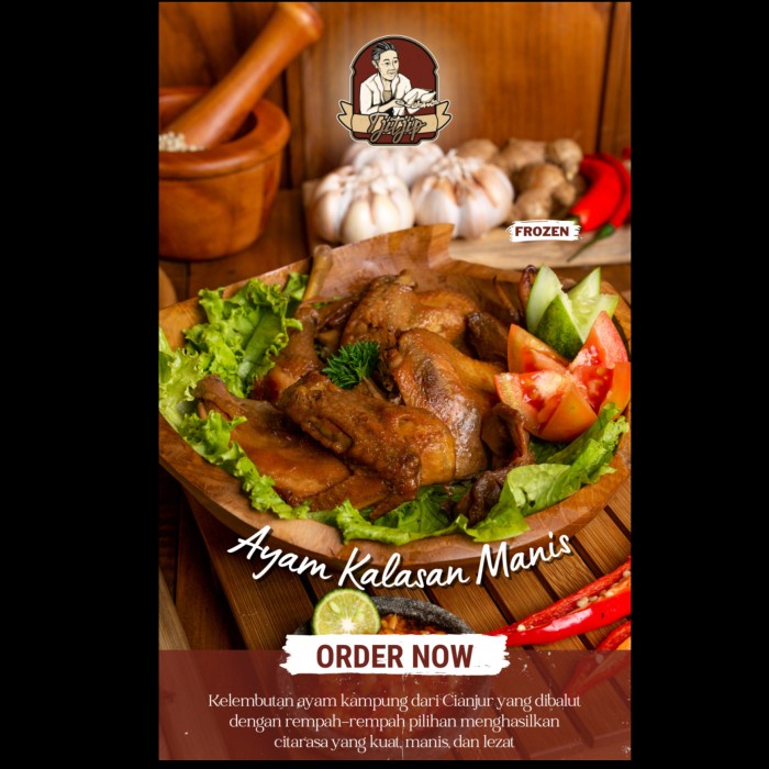 

Ayam kalasan manis frozen