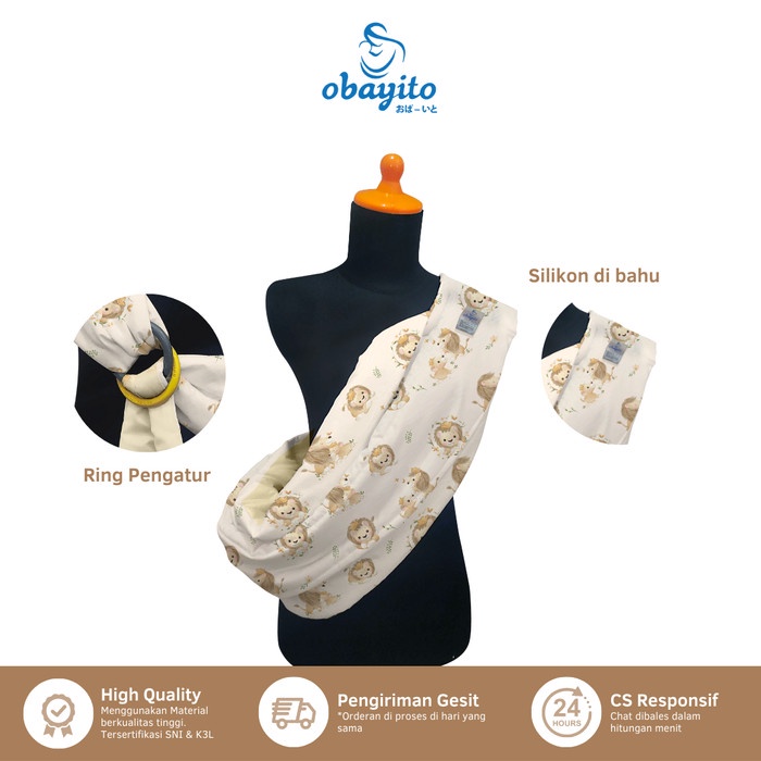 Terlaris Obayito Gendongan Samping Silikon