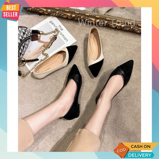 Flatsoes Wanita Kekinian Sendal Flatsheos Remaja Perempuan Fashion Korea Flat Shoes Terbaru 2023 Imp