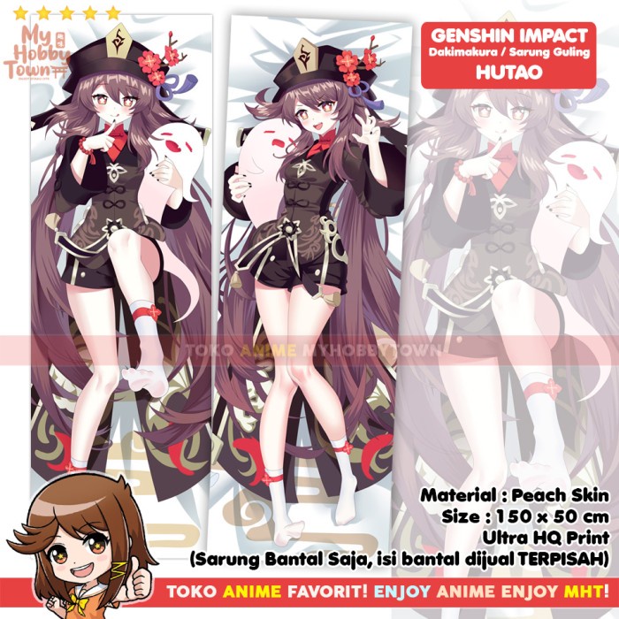 MUST HAVE SARUNG BANTAL ANIME DAKIMAKURA GENSH1N IMPACT : HUTAO LICK TERMURAH