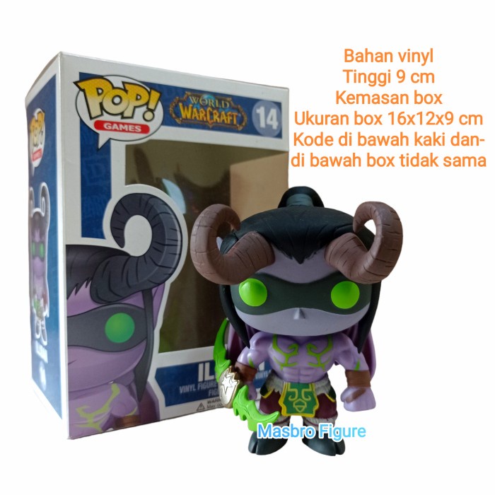 Funko Pop 14 World Of Warcraft Illidan Vinyl Fure