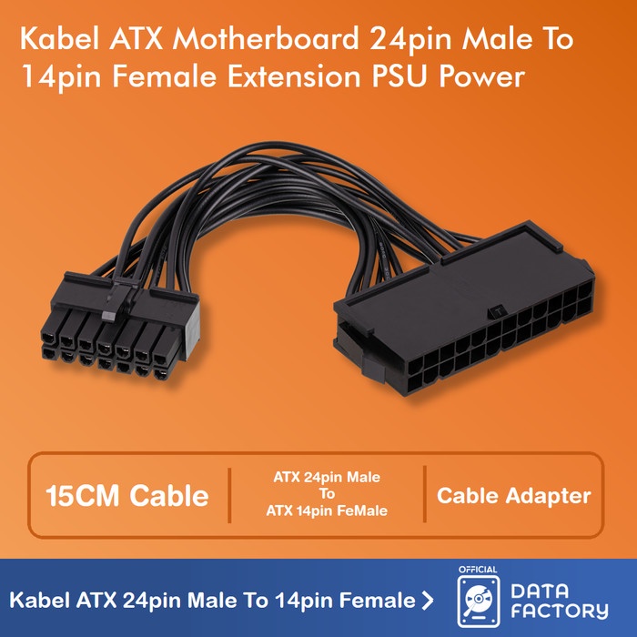 Kabel PSU ATX 24pin Female To 14pin Male Lenovo IBM Adapter PC Cable
