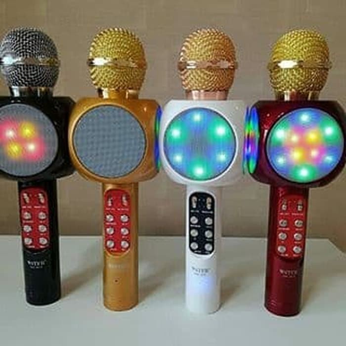 Mic microphone wireless bluetooth ws1816 wster mic speaker karaoke