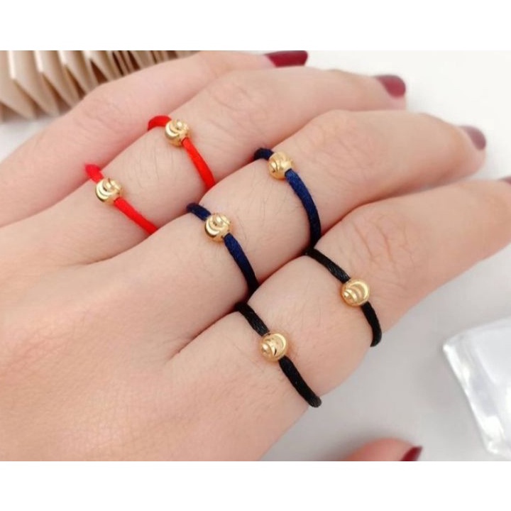 Jual✱ QBKFW Cincin Tali Emas 0.10 gram kadar 10 karat"Semar Nusantara" C90 ✹Terkini