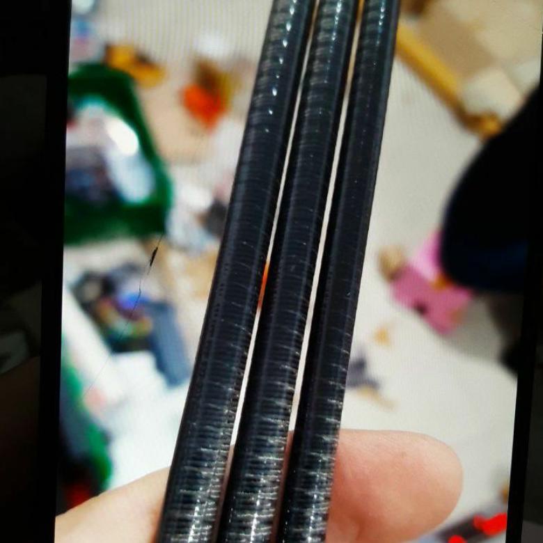 Terlaris Blank Joran Hollow Bahan Carbon 90 Cm Ulir Kasar Label Putih Erp