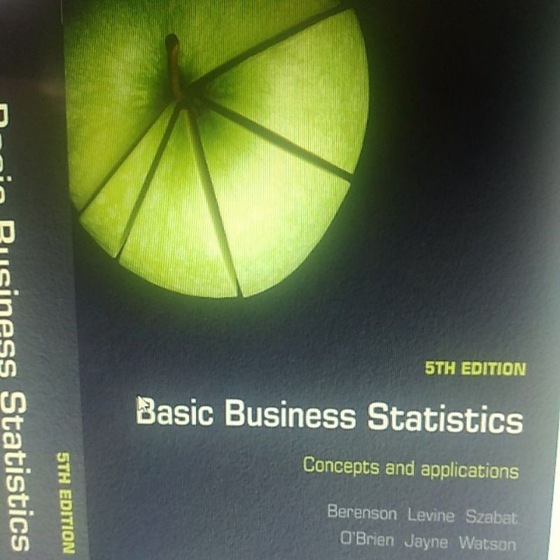 

basic business statistics 5th edition berenson