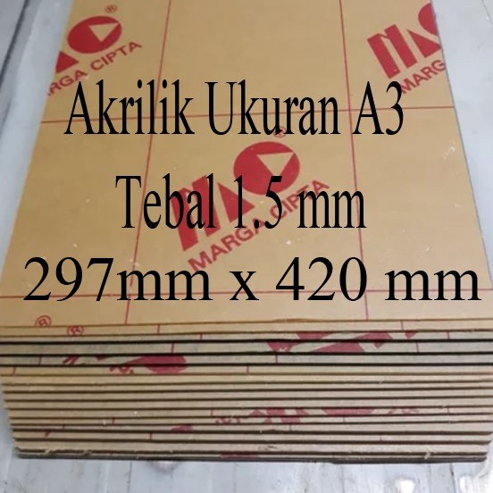 

Model Terkini✶ Lembaran Akrilik Marga Cipta A3 1.5mm A37