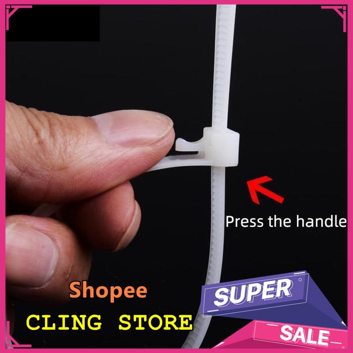 PROMO TERBARU KABEL TIES REUSABLE/NYLON CABLE TIE REUSABLE/KABEL TIES BISA BUKA/REUSABLE CABLE TIES