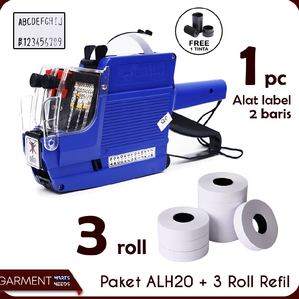 

✨MEN SALE✨ ALAT LABEL HARGA PRICE LABELLER MX 6600 & 3 ROLL grosir