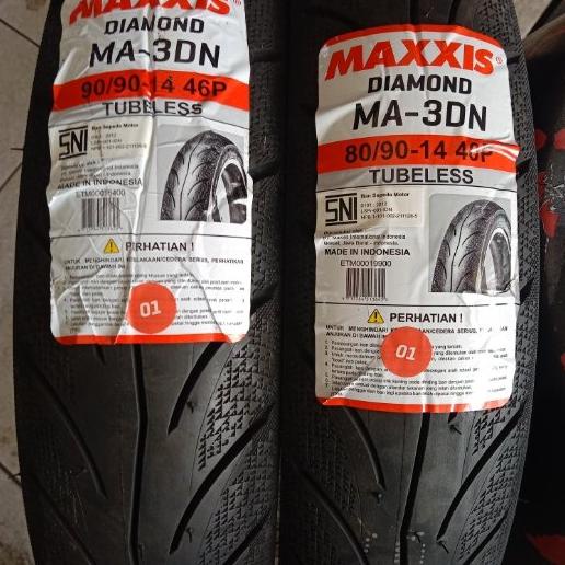 ban luar tubles depan belakang 809014 &9090 14 maxxis diamond