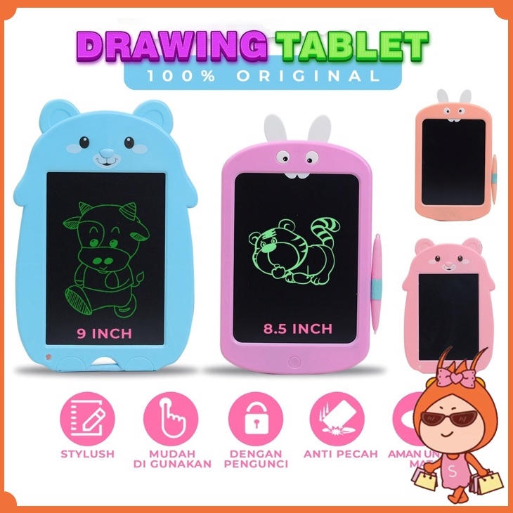 Reseller Welcome – 5272 Tablet Edukasi Anak / Writing Tablet / Papan Tulis Tablet Digital LCD / Writ