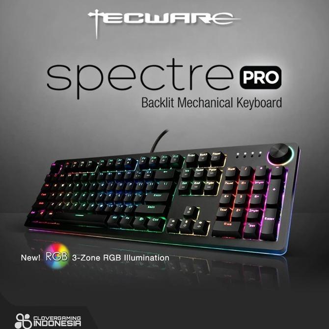 Tecware Spectre Pro RGB Mechanical Keyboard Gaming Red Blue Brown