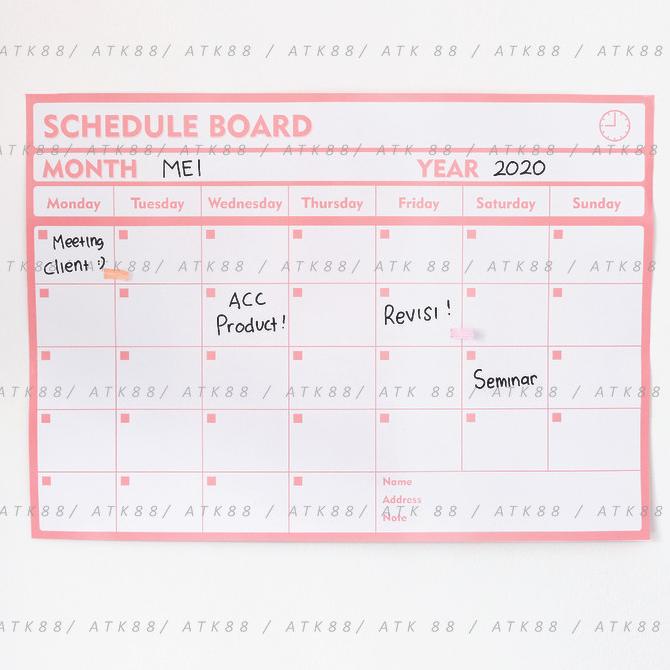 

Schedule Board Pastel