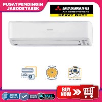 AC SPLIT 1 PK MITSUBISHI SRK-10CRS-S3 SRK 10CRS HEMAT LISTRIK DELUXE PPJ
