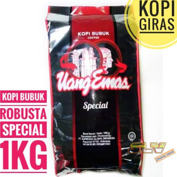 

Premium.. Kopi bubuk robusta uang emas 1kg kopi giras pahit hitam kental nikmatl 79