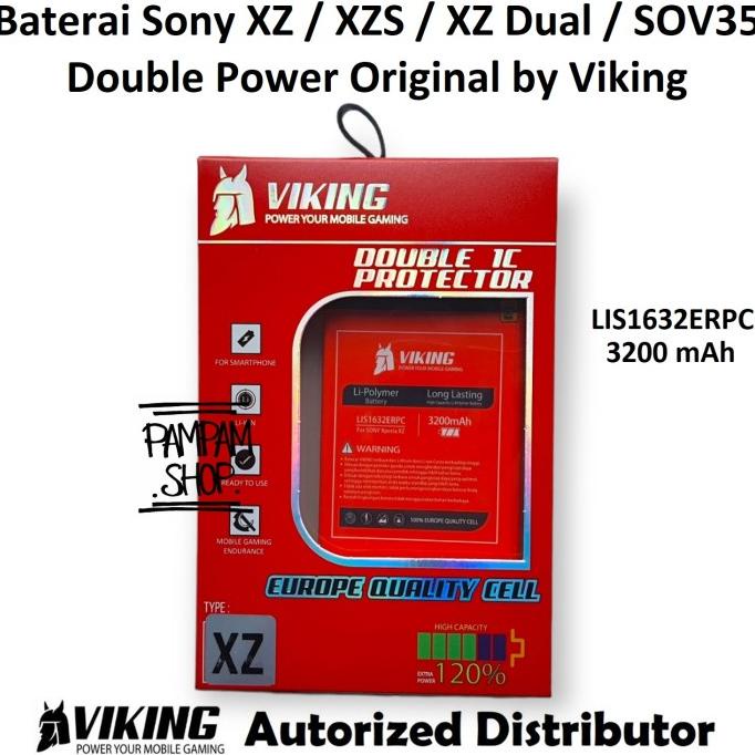 Baterai VIKING Double Power Sony Xperia XZS AU SOV35 LIS1632ERPC Batre