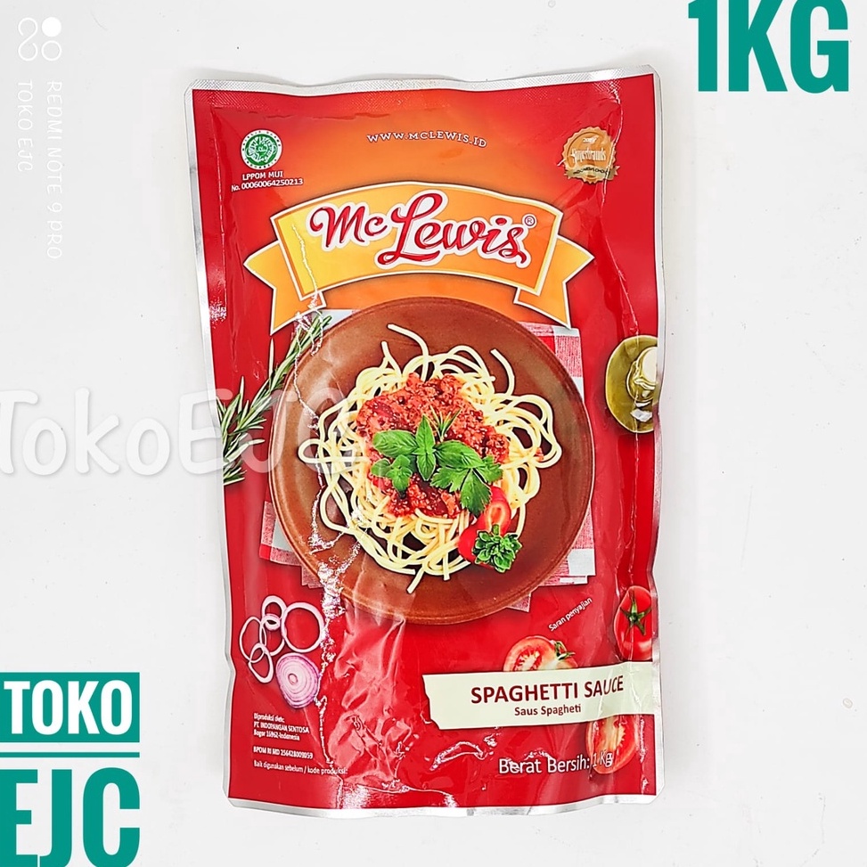 

Paling Diminati.. Mc Lewis Spaghetti Sauce Saus Spageti 1kg 03A