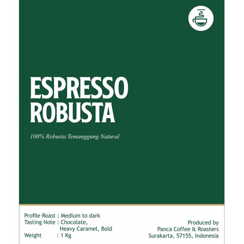 

Biji Kopi Robusta Temanggung Natural 1Kg/ Espresso Es Kopi Susu - Panca Coffee
