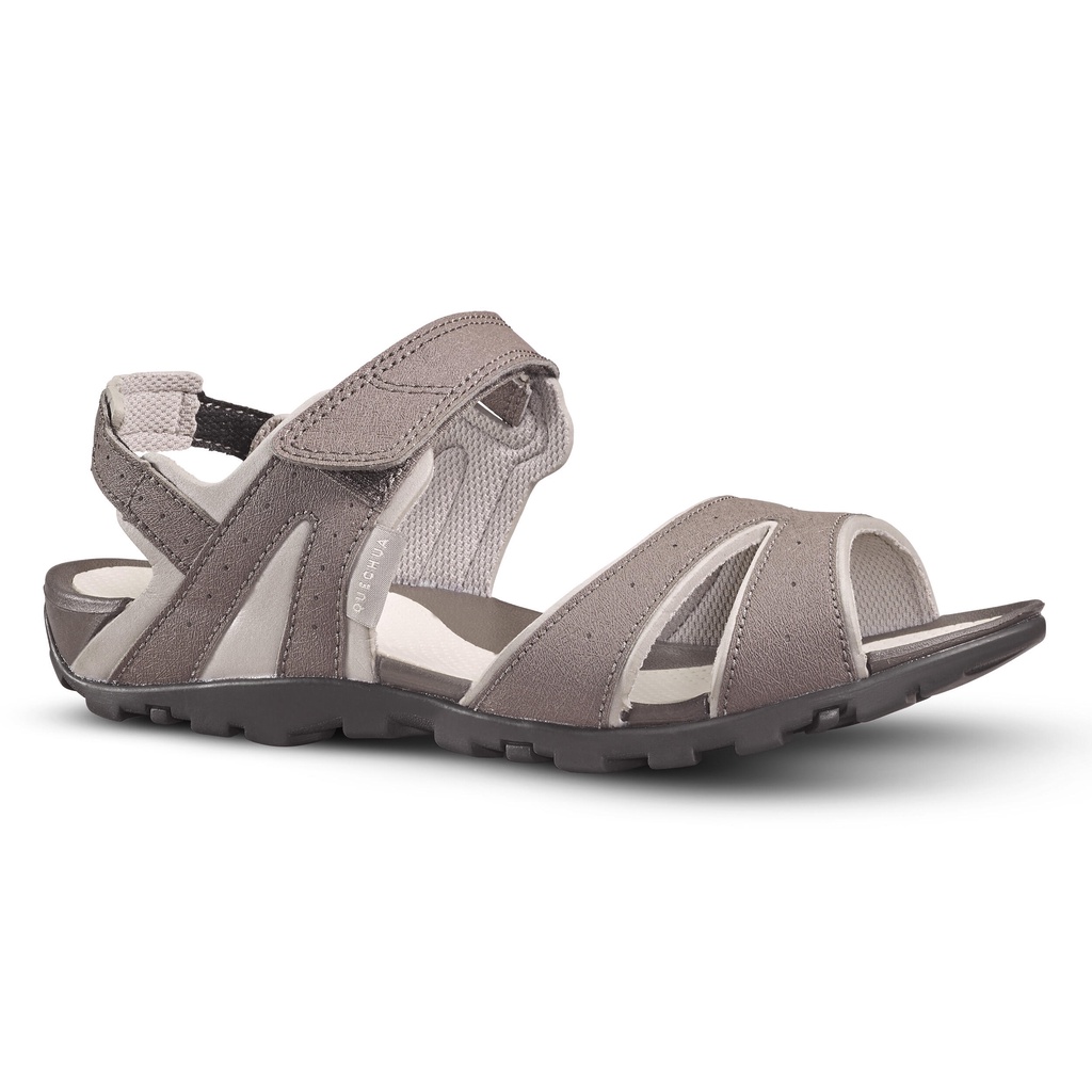 DECATHLON QUECHUA Sandal berjalan wanita - NH100 - Coklat - 8649241