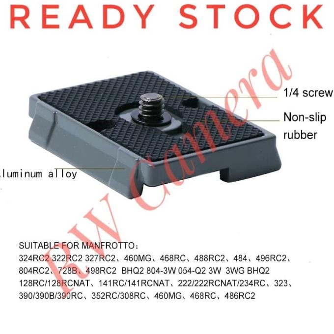 Quick Release Plate Tripod Manfrotto Plat 200PL 324CR2 322CR2 Victory