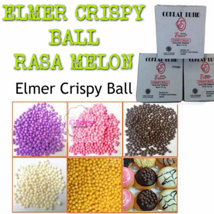 

Elmer Crispy Ball Melon Repa 1Kg/ Topping Donat/ Topping Kue