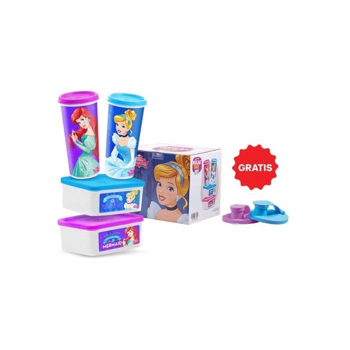 Tupperware princess break time set kotak makan anak NEW