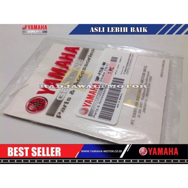 EMBLEM / STICKER TOOL BOX RX KING ASLI YAMAHA 5BP-F153E-00 5BP-F153E-00 ORIGINAL YAMAHA GENUINE