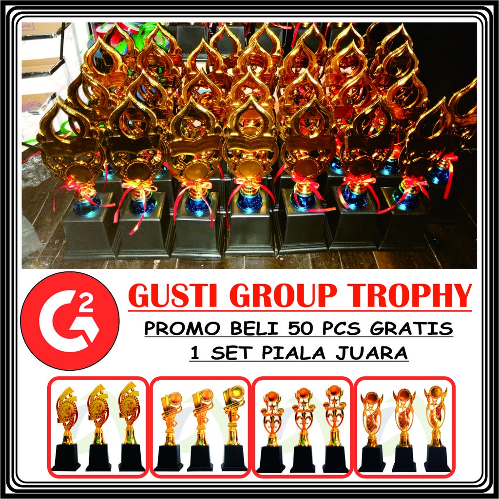 PIALA TROPHY MURAH BERGARANSI CUSTOM TULISAN