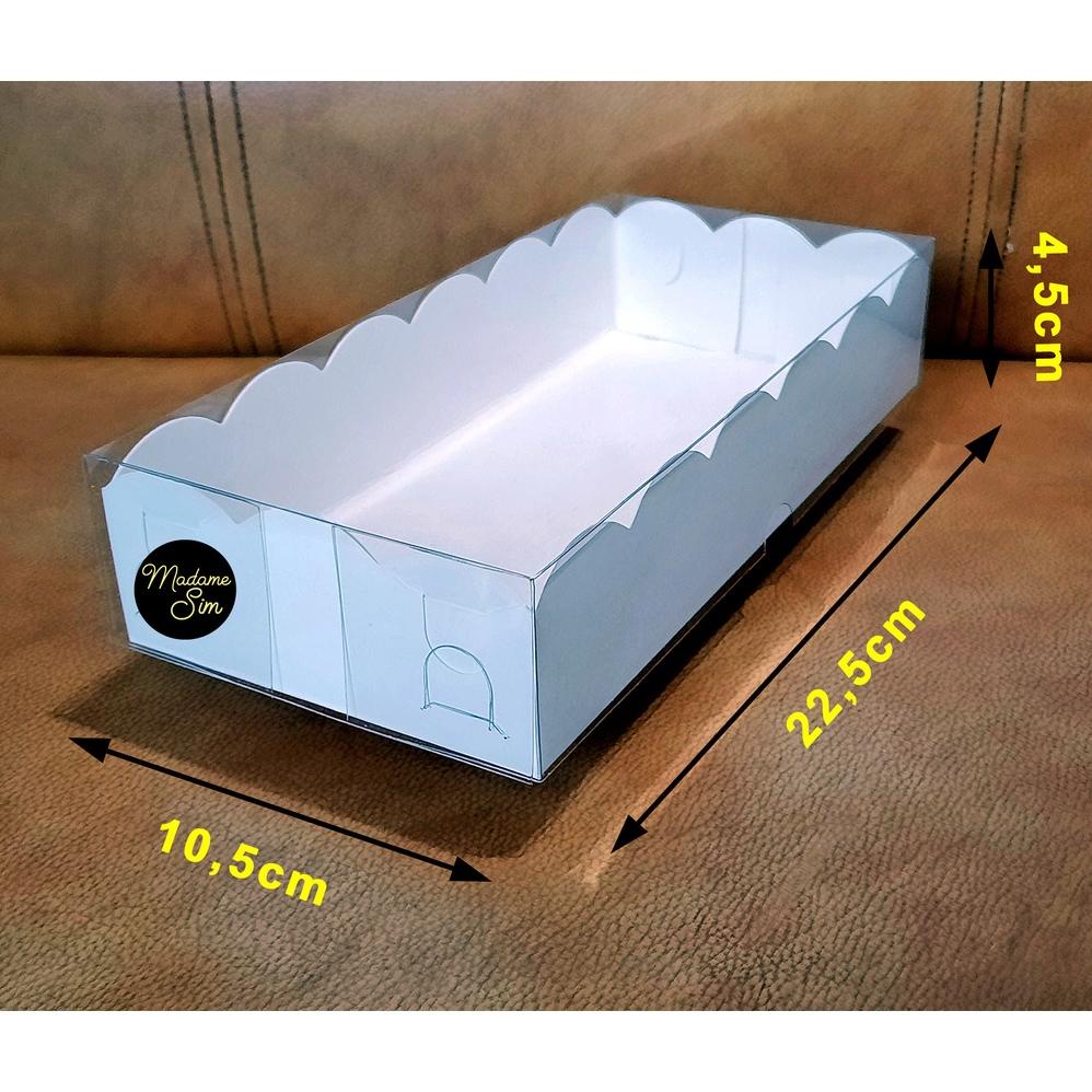 

Sale 7.7 BOX MIKA PUTIH - DUS KUE - KOTAK - KARDUS 22x10x4,5 (ISI : 10 PCS)