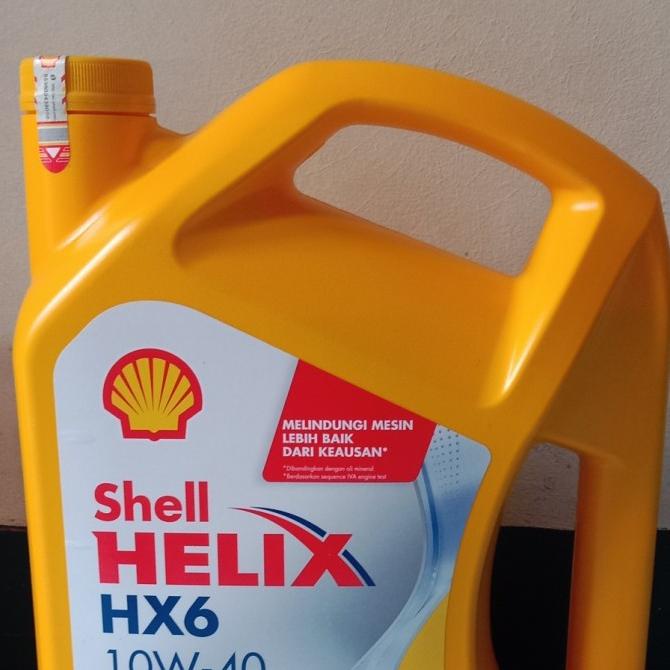 Oli Shell HX6 - Kemasan Galon 4 Liter