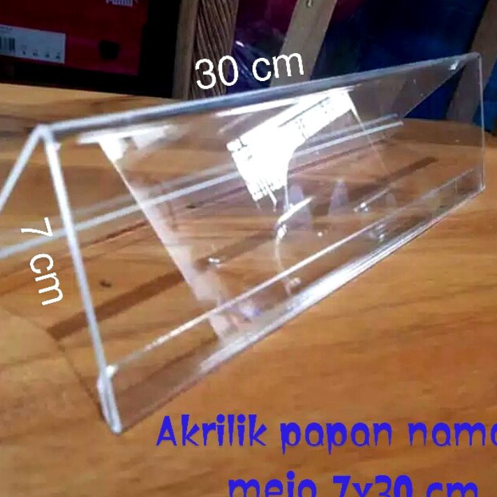 

Terlaku.../ AKRILIK NAME PLAT TAG PAPAN NAMA MEJA 7X30 CM