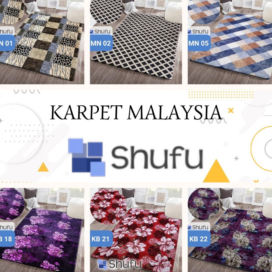 Terkini Karpet malaysia |  Ukuran 95 cm x 140 cm | Motif Bunga dan Minimalis | Karpet Lantai | Karpe