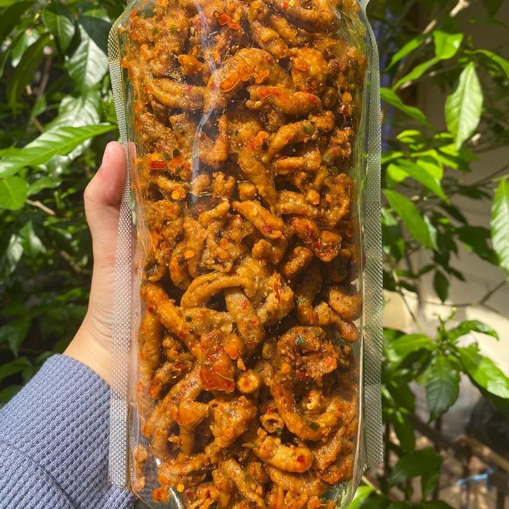 

7.7 1/2kg - USUS CRISPY PEDAS DAUN JERUK - USUS KRISPI - KERIPIK USUS