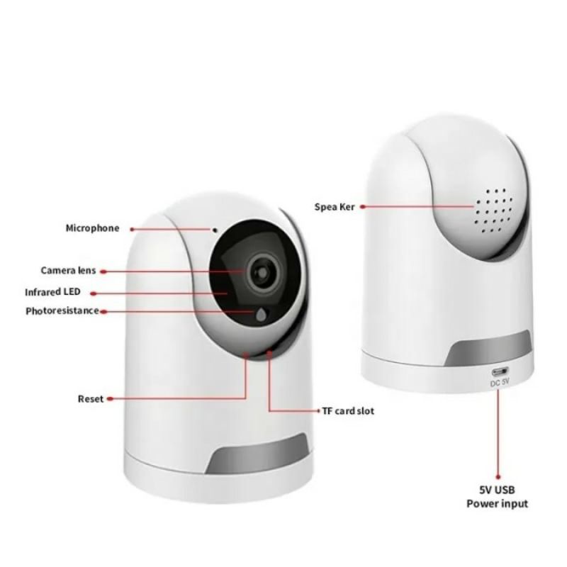 IP Cctv V380 / V380Pro 8MP Smart Wifi Camera Indoor / Outdoor Wireless