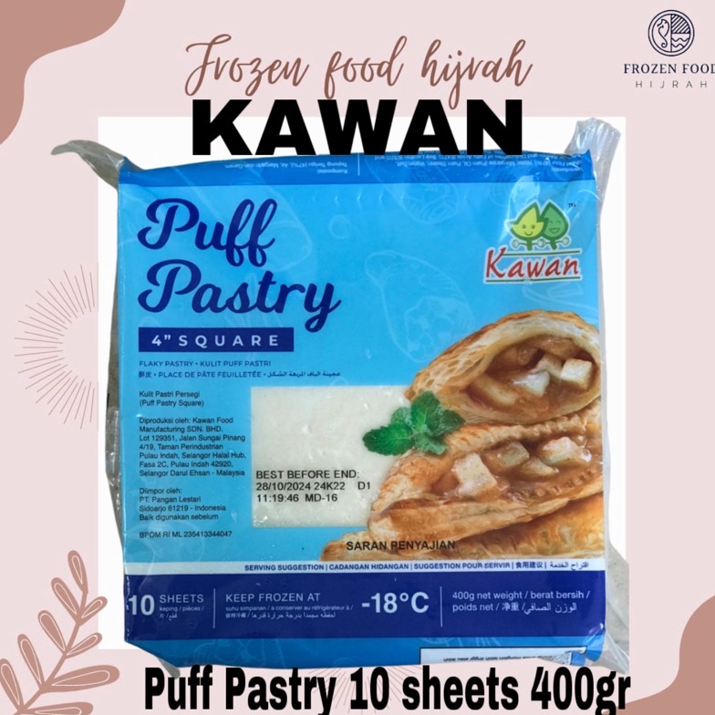 

Premium.. KAWAN PUFF PASTRY 10 Sheets 400gr 95