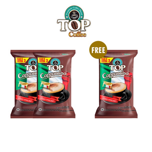 

Promo [Buy 2 Get 1] TOP Kopi Cappucino PACK (6+3 25GR) PZZ