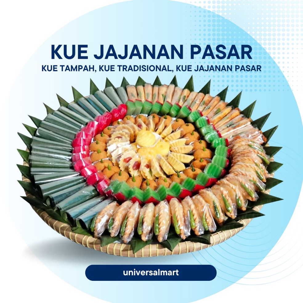 

DISKON BRANDS FESTIVAL Kue Tampah Kue Jajanan Pasar Kue Tradisional Paket isi Bervariasi buruan