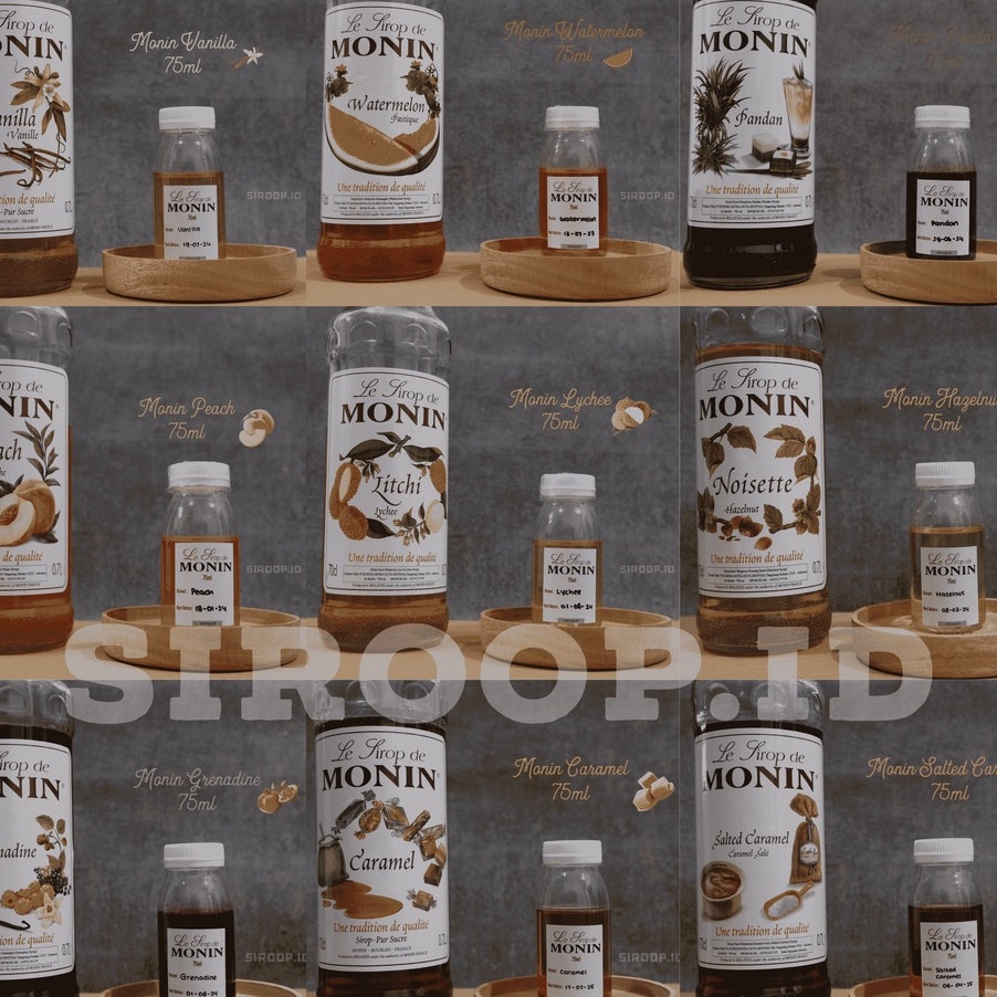 

Ready Stok Repack Monin Syrup Coffee Flavour (30ml,75ml,100ml)