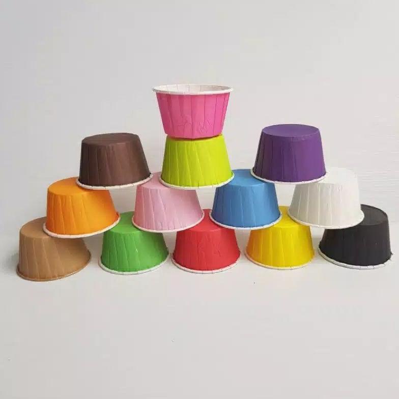 

Terbaru Kertas cupcake 100 PC lapis laminating MOMMA standar bake case POLOS