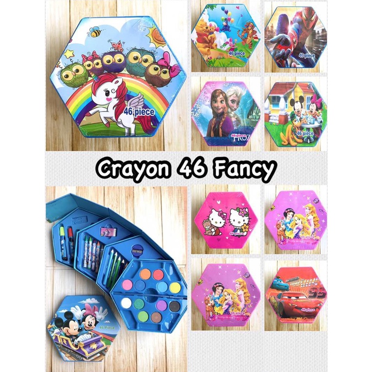 

Baru.. Crayon Box Set 46 Pcs 00Z