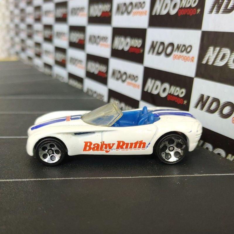 Hot Wheels Dodge Concept Car White Baby Ruth 2nd Loose - 1999 Sugar Rush II