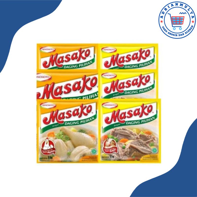 

Masako Dengan Daging Pilihan Kaldu Bubuk Renceng isi 12