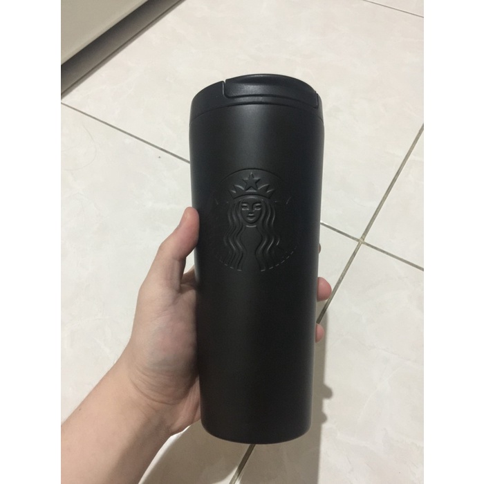 PROMO TUMBLER STARBUCKS SIREN TROY BLACK MATTE ORIGINAL BEST SELLER
