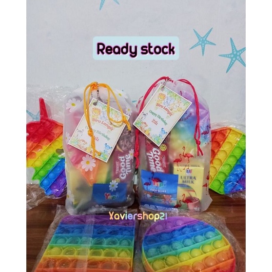 

『MPD』 Ready stock Paket snack ultah + mainan pop it (FREE CARD)