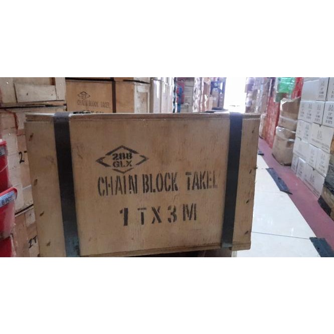 Chain Block 1 Ton 3 Meter Takel Katrol Kerekan 1 Ton 3 Meter