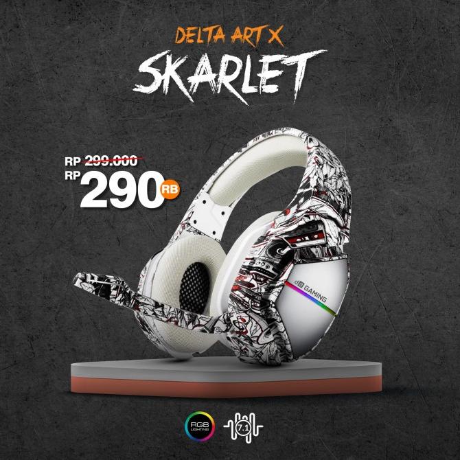 Digital Alliance Headset Gaming Delta Art X Skarlet
